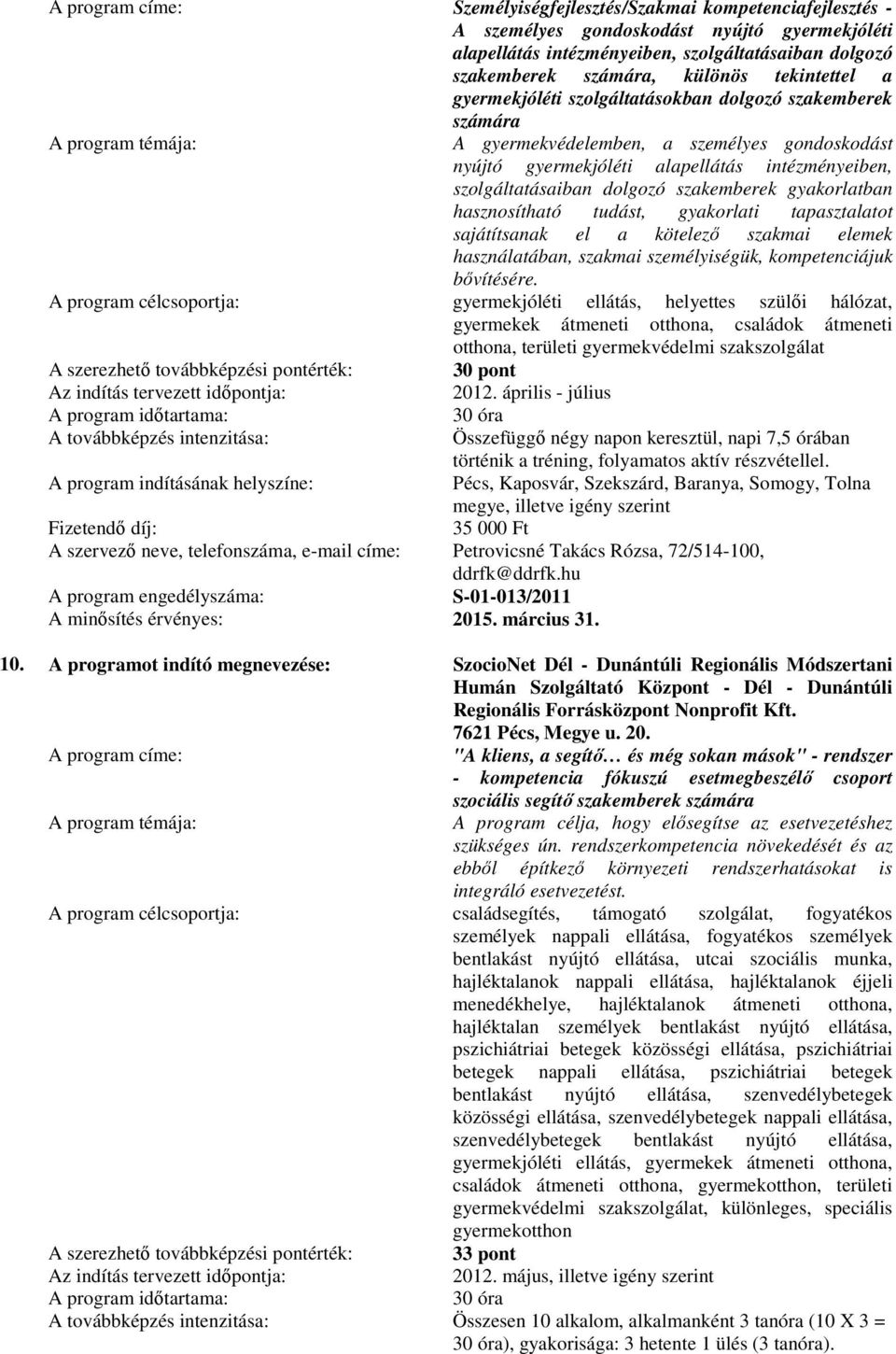 gyakorlatban hasznosítható tudást, gyakorlati tapasztalatot sajátítsanak el a kötelező szakmai elemek használatában, szakmai személyiségük, kompetenciájuk bővítésére.