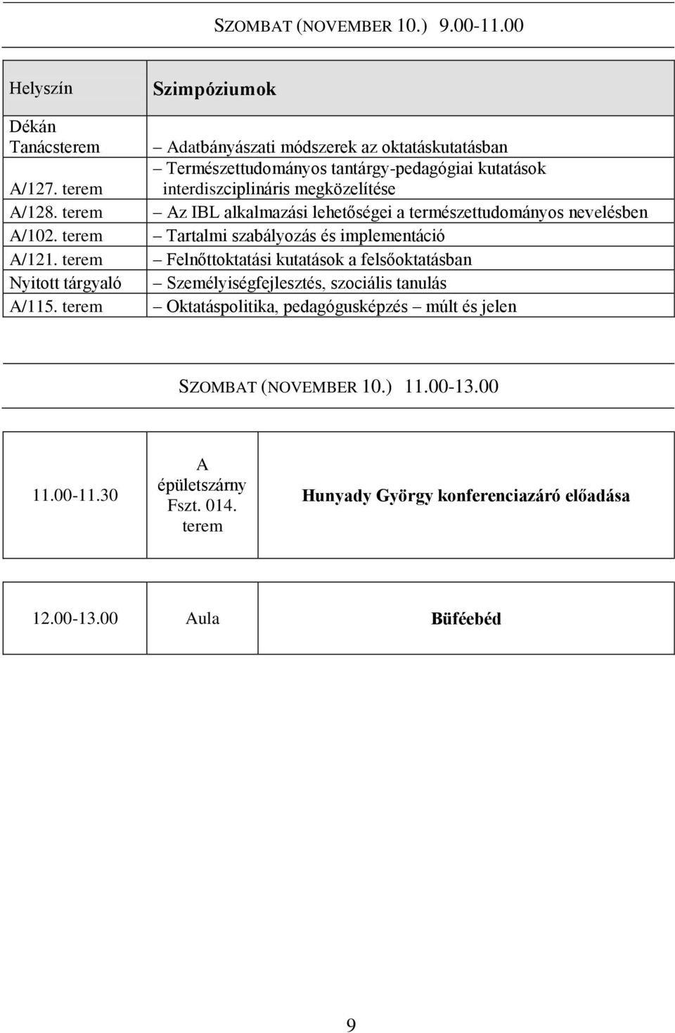 alkalmazási lehetőségei a természettudományos nevelésben Tartalmi szabályozás és implementáció Felnőttoktatási kutatások a felsőoktatásban Személyiségfejlesztés,