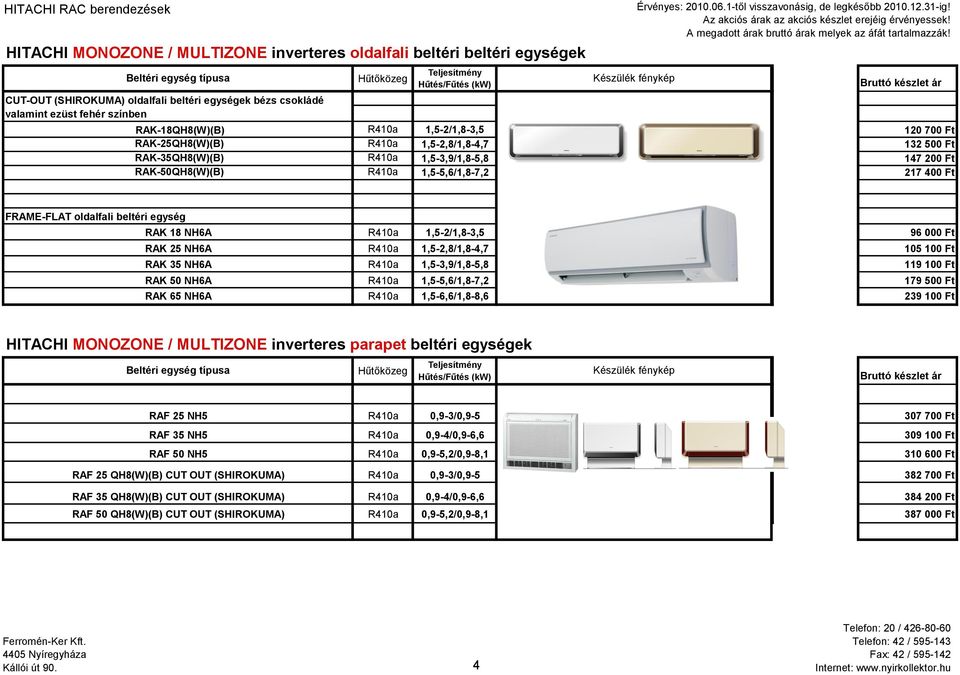 RAK-18QH8(W)(B) R410a 1,5-2/1,8-3,5 120 700 F RAK-25QH8(W)(B) R410a 1,5-2,8/1,8-4,7 132 500 F RAK-35QH8(W)(B) R410a 1,5-3,9/1,8-5,8 147 200 F RAK-50QH8(W)(B) R410a 1,5-5,6/1,8-7,2 217 400 F