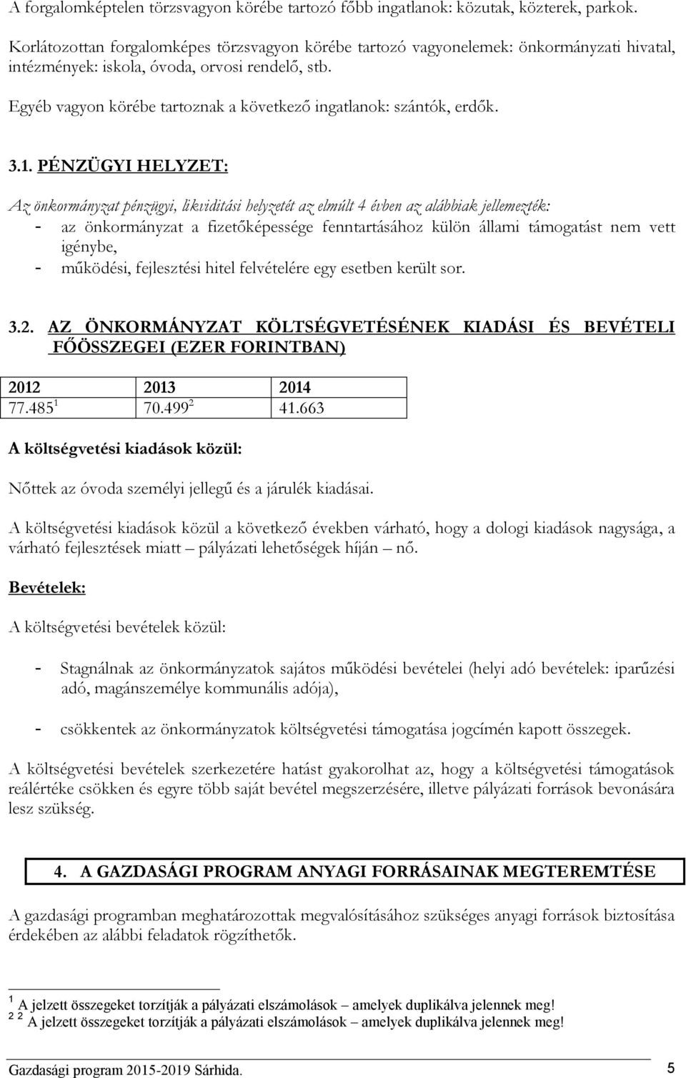 Egyéb vagyon körébe tartoznak a következő ingatlanok: szántók, erdők. 3.1.