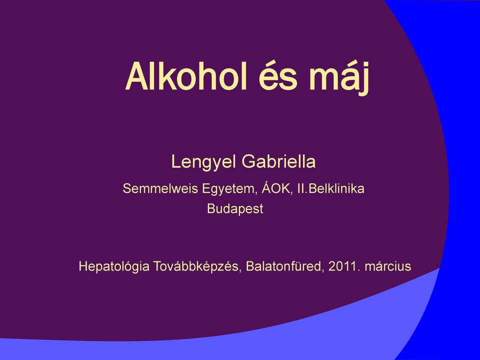 Belklinika Budapest Hepatológia