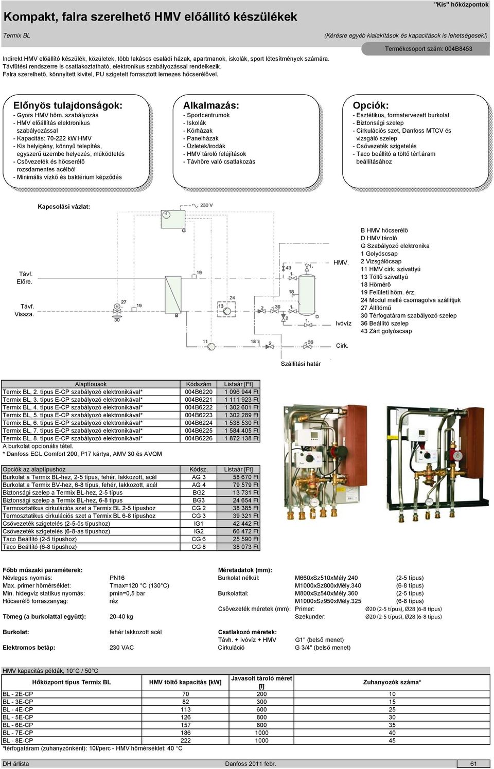 Távfűtési rendszerre is csatlakoztatható, elektronikus szabályozással rendelkezik. Falra szerelhető, könnyített kivitel, PU szigetelt forrasztott lemezes hőcserélővel.