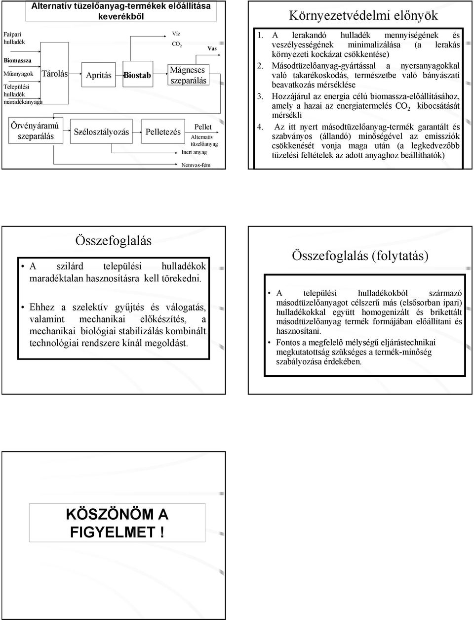 Másodtüzelőanyag-gyártással a nyersanyagokkal való takarékoskodás, természetbe való bányászati beavatkozás mérséklése 3.