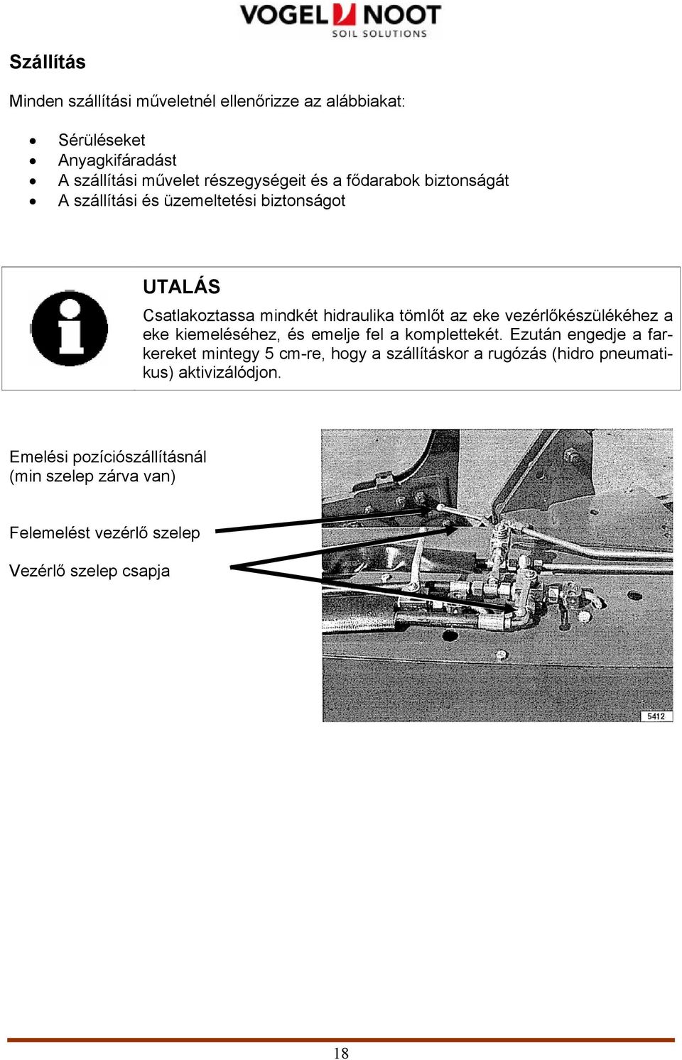 vezérlőkészülékéhez a eke kiemeléséhez, és emelje fel a komplettekét.