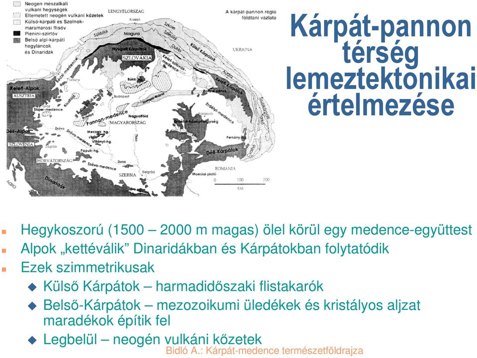 Ezek szimmetrikusak Külső Kárpátok harmadidőszaki flistakarók Belső-Kárpátok