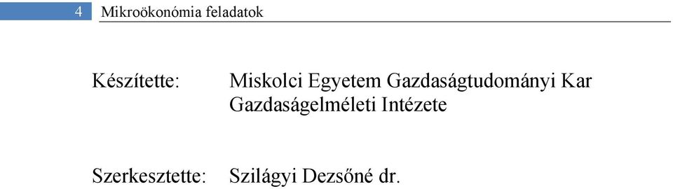 Gazdaságtudományi Kar