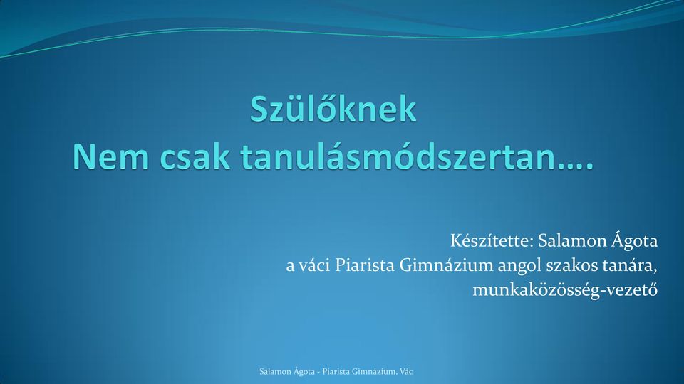 Gimnázium angol szakos