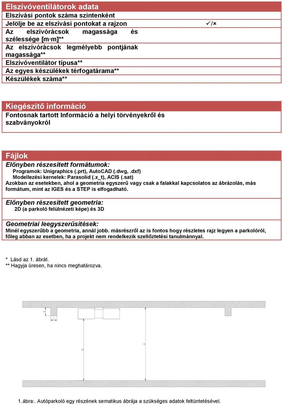 Előnyben részesített formátumok: Programok: Unigraphics (.prt), AutoCAD (.dwg,.dxf) Modellezési kernelek: Parasolid (.x_t), ACIS (.