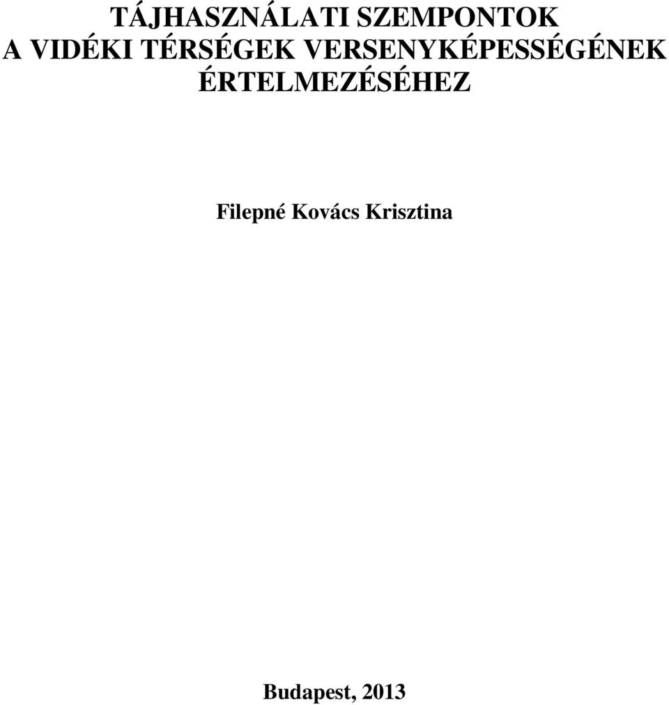 VERSENYKÉPESSÉGÉNEK