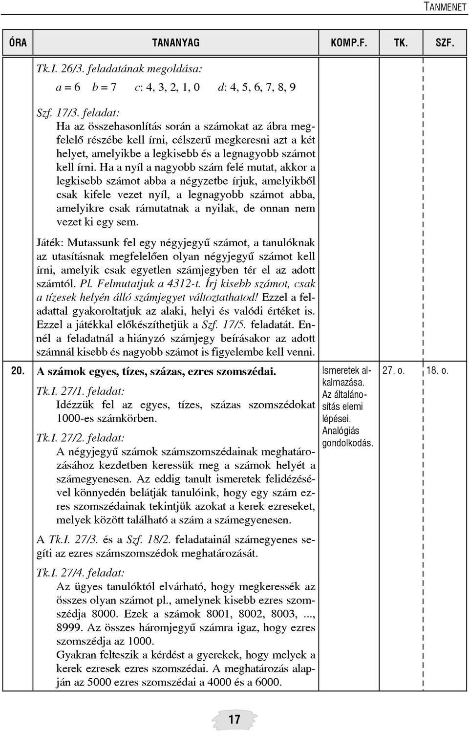 Ha a nyíl a nagyobb szám felé mutat, akkor a legkisebb számot abba a négyzetbe írjuk, amelyikbõl csak kifele vezet nyíl, a legnagyobb számot abba, amelyikre csak rámutatnak a nyilak, de onnan nem