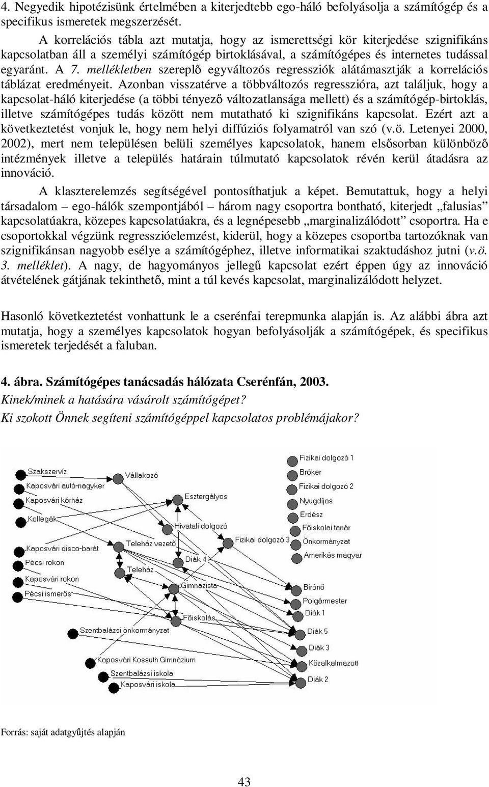 mellékletben szerepl egyváltozós regressziók alátámasztják a korrelációs táblázat eredményeit.