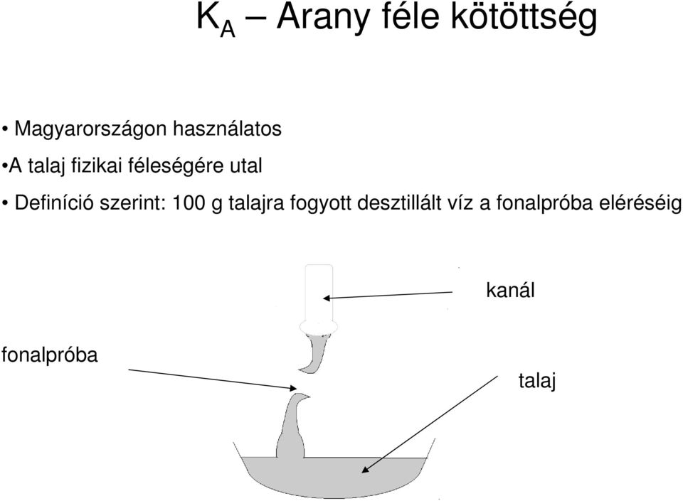 Definíció szerint: 100 g talajra fogyott