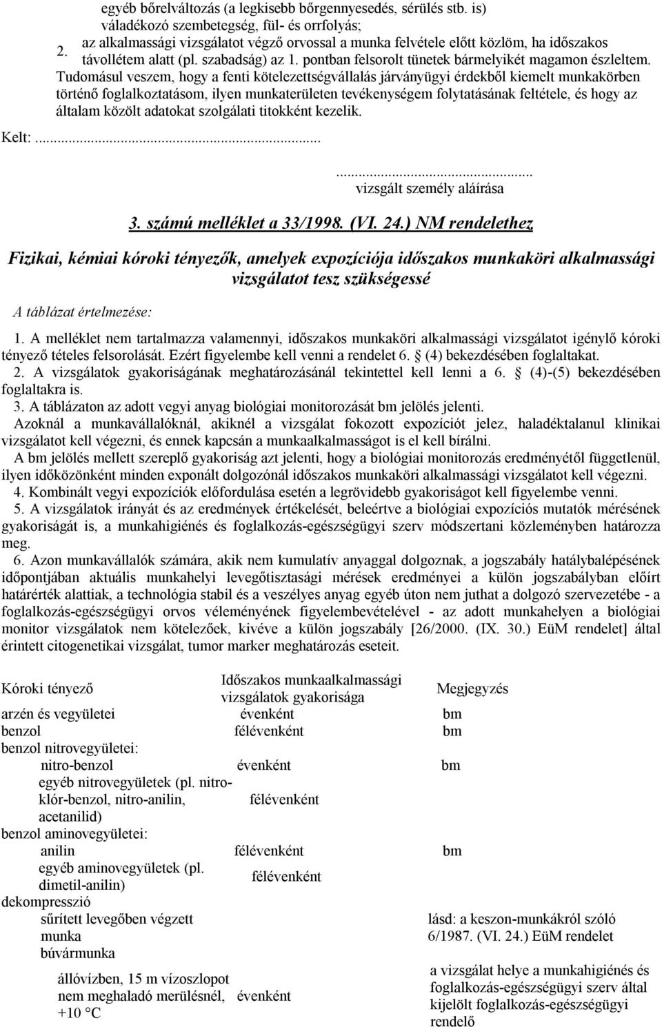 Tudomásul veszem, hogy a fenti kötelezettségvállalás járványügyi érdekből kiemelt munkakörben történő foglalkoztatásom, ilyen munkaterületen tevékenységem folytatásának feltétele, és hogy az általam