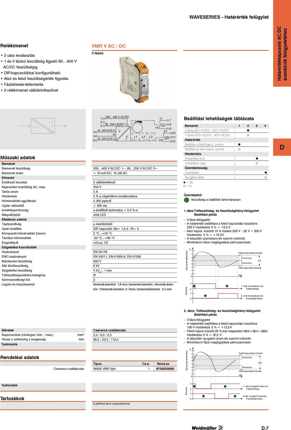 Tartós áram Hőmérsékleti együttható Ugrás válaszidő Ismétléspontosság Tápfeszültség Gyári beállítás 4 5 6 4 V AC/C 8 5 V AC/C L 3 8 5V AC/C L N 8 5V AC/C L3 7 8 4 9 L L L3 4 4 V AC/C ~, 8 5 V AC/C 3~