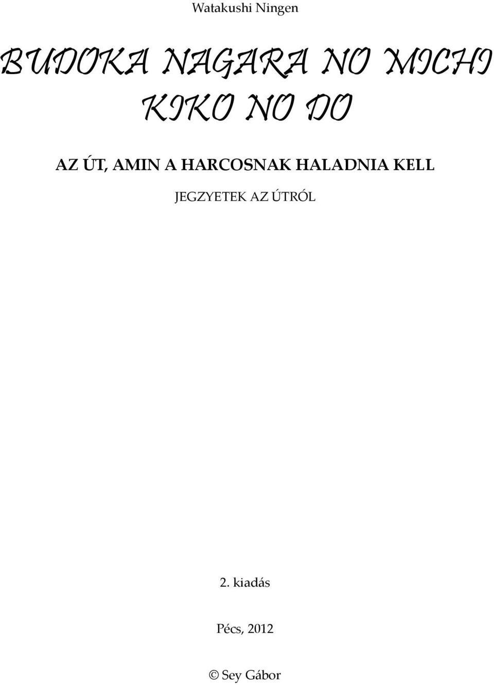 BUDOKA NAGARA NO MICHI KIKO NO DO - PDF Free Download