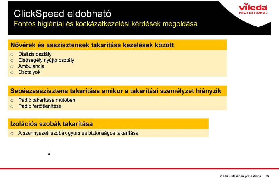 Sebészasszisztens takarítása amikor a takarítási személyzet hiányzik o Padló takarítása műtőben o Padló