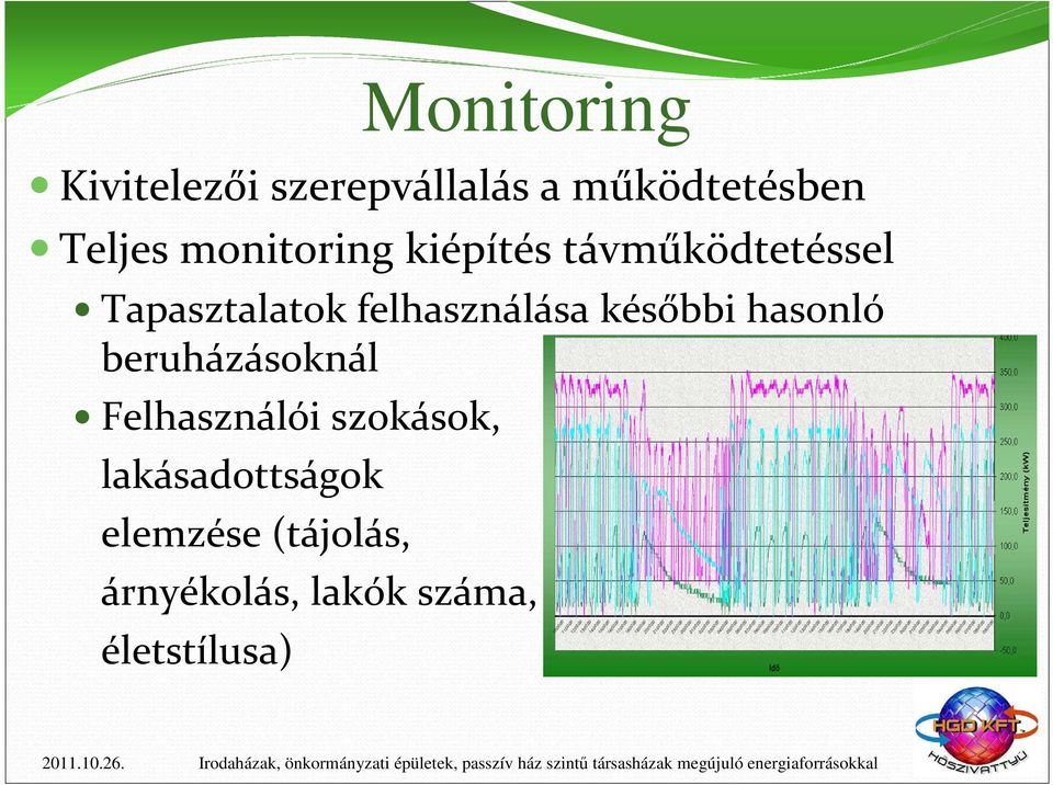 felhasználása későbbi hasonló beruházásoknál Felhasználói