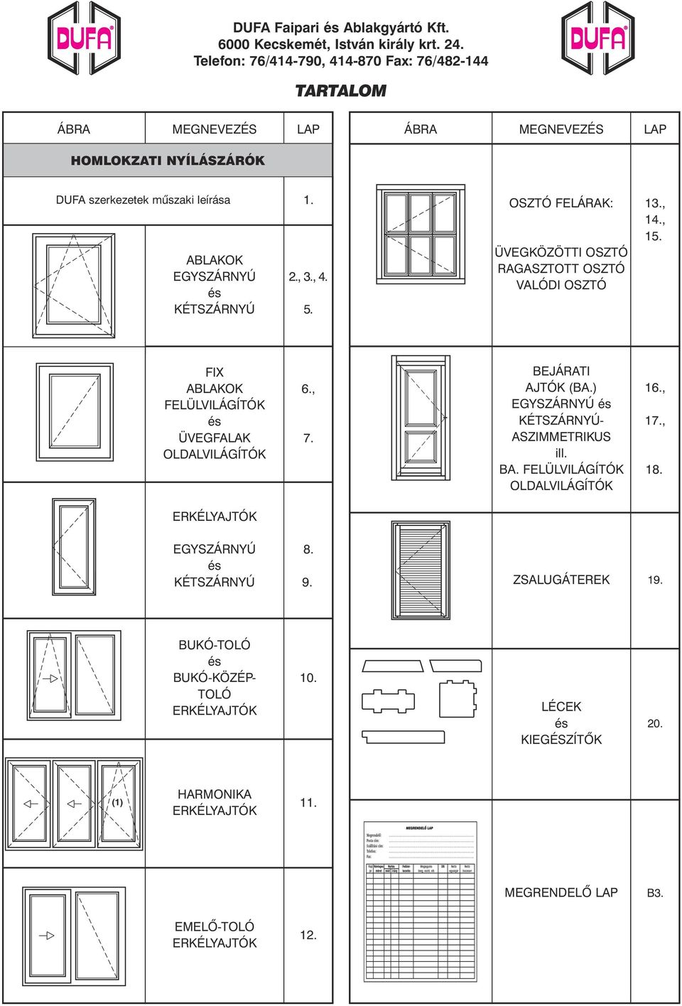 DUFA ENERGIATAKARÉKOS FA NYÍLÁSZÁRÓ CSALÁD DUFA PLUSZ április 2-tõl  érvényes. (ÁFA-t nem tartalmaz) - PDF Free Download