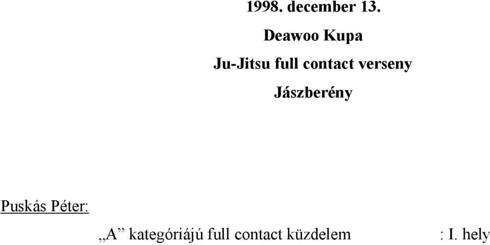 contact verseny Jászberény