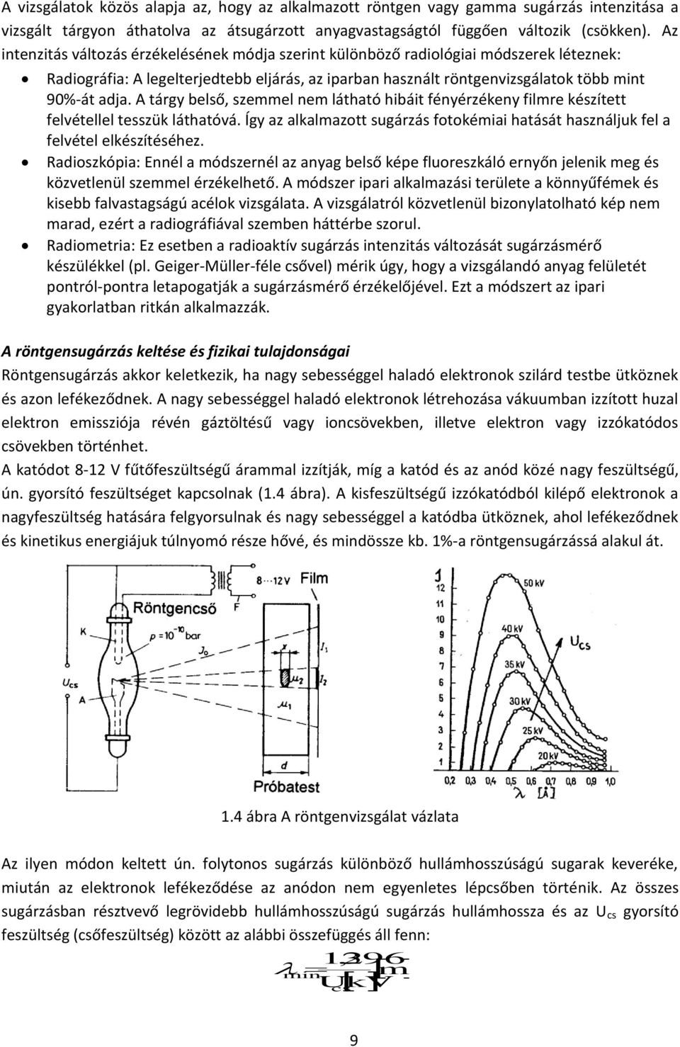 A tárgy belső, szemmel nem látható hibáit fényérzékeny filmre készített felvétellel tesszük láthatóvá. Így az alkalmazott sugárzás fotokémiai hatását használjuk fel a felvétel elkészítéséhez.