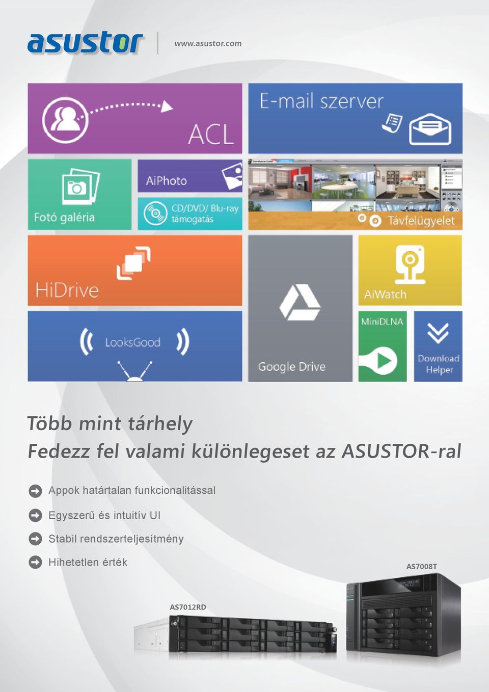 különlegeset az ASUSTORral Appok határtalan