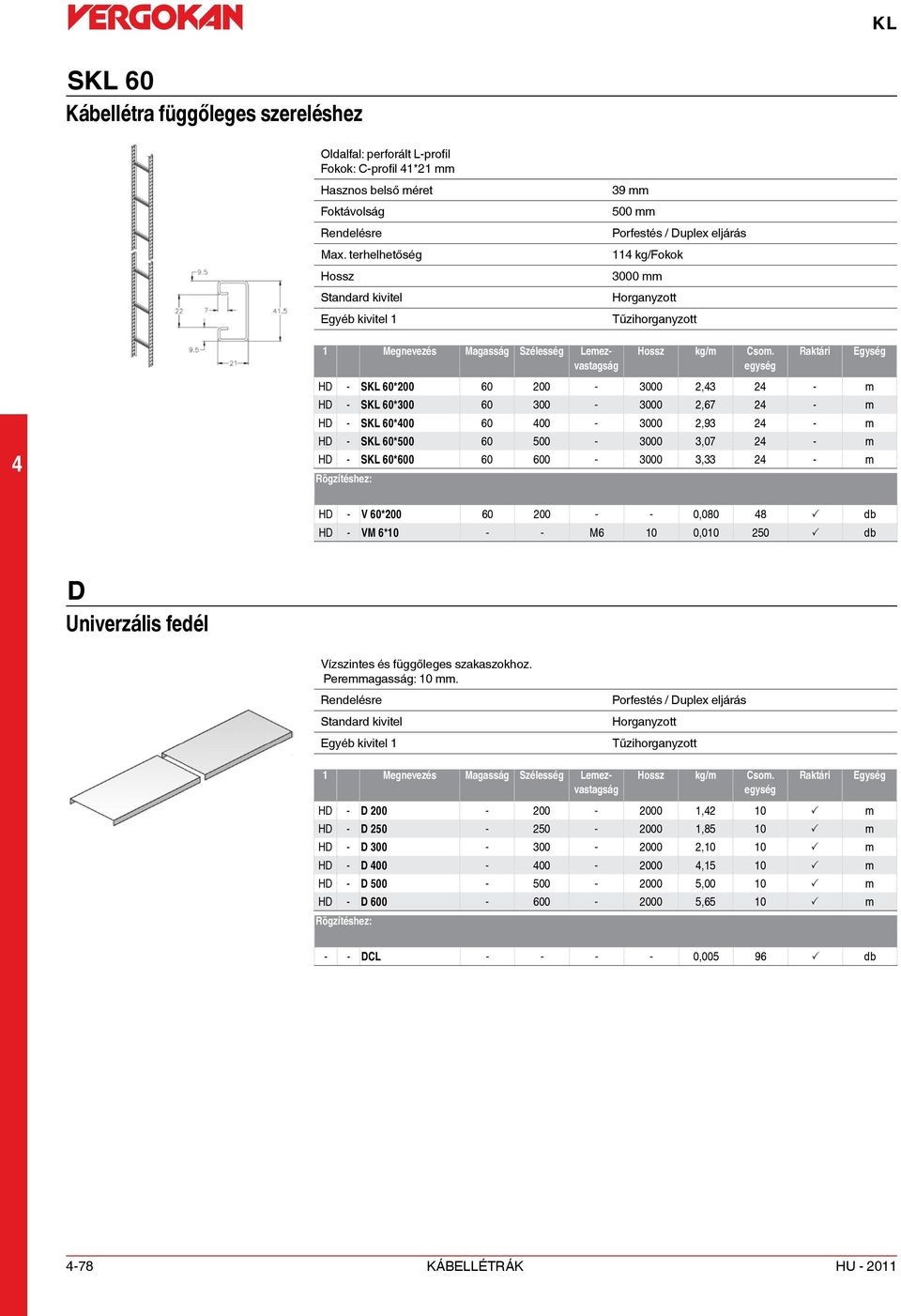 HD - SKL 60*200 60 200-3000 2,3 2 - m HD - SKL 60*300 60 300-3000 2,67 2 - m HD - SKL 60*00 60 00-3000 2,93 2 - m HD - SKL 60*500 60 500-3000 3,07 2 - m HD - SKL 60*600 60 600-3000 3,33 2 - m HD - V