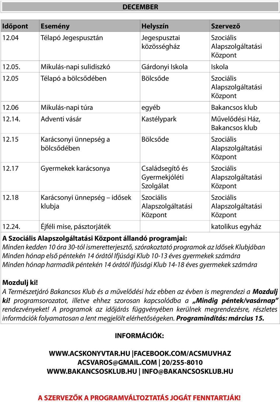 18 Karácsonyi ünnepség idősek klubja 12.24.