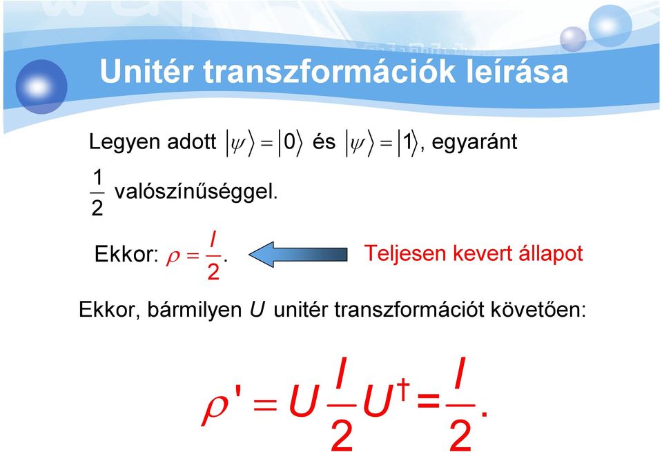 2 I Ekkor: ρ = 2.