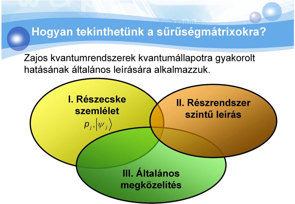 hatásának általános leírására alkalmazzuk. I.