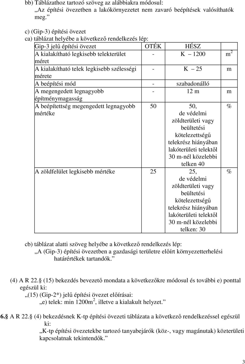 szélességi - K 25 m mérete A beépítési mód - szabadonálló A megengedett legnagyobb - 12 m m építménymagasság A beépítettség megengedett legnagyobb mértéke 50 50, de védelmi zöldterületi vagy