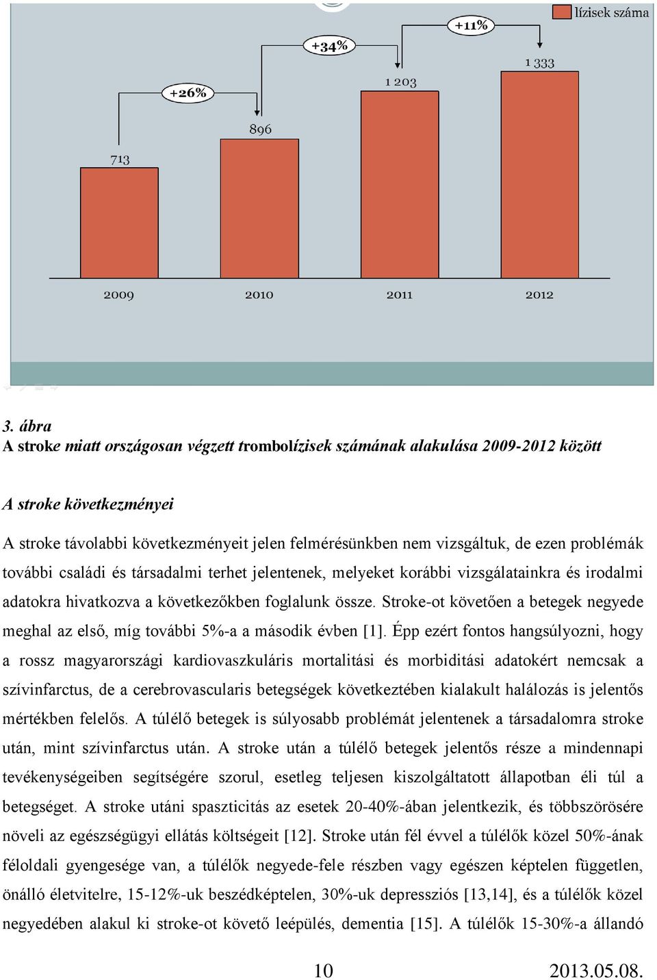 Stroke-ot követően a betegek negyede meghal az első, míg további 5%-a a második évben [1].