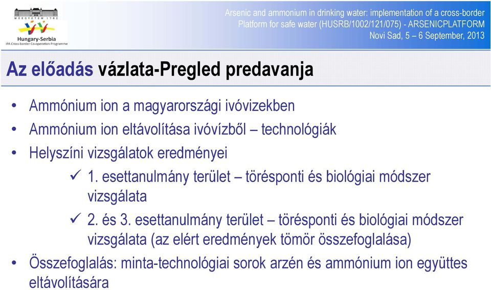 esettanulmány terület törésponti és biológiai módszer vizsgálata 2. és 3.