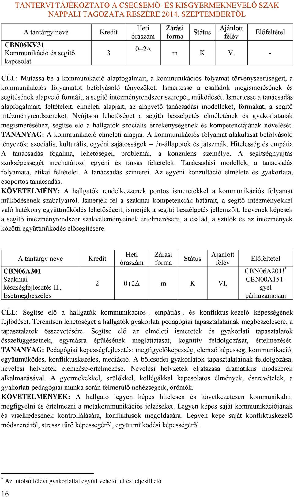 Ismertesse a tanácsadás alapfogalmait, feltételeit, elméleti alapjait, az alapvető tanácsadási modelleket, formákat, a segítő intézményrendszereket.