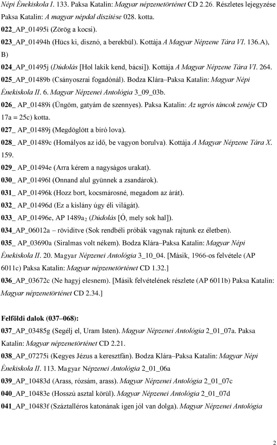 025_AP_01489b (Csányoszrai fogadónál). Bodza Klára Paksa Katalin: Magyar Népi Énekiskola II. 6. Magyar Népzenei Antológia 3_09_03b. 026_ AP_01489i (Üngöm, gatyám de szennyes).