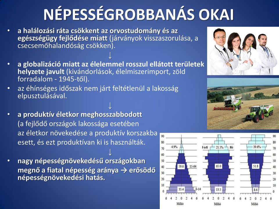 az éhínséges időszak nem járt feltétlenül a lakosság elpusztulásával.