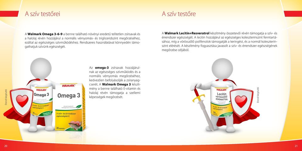 A Walmark Lecitin+Resveratrol készítmény összetevői révén támogatja a szív- és érrendszer egészségét.