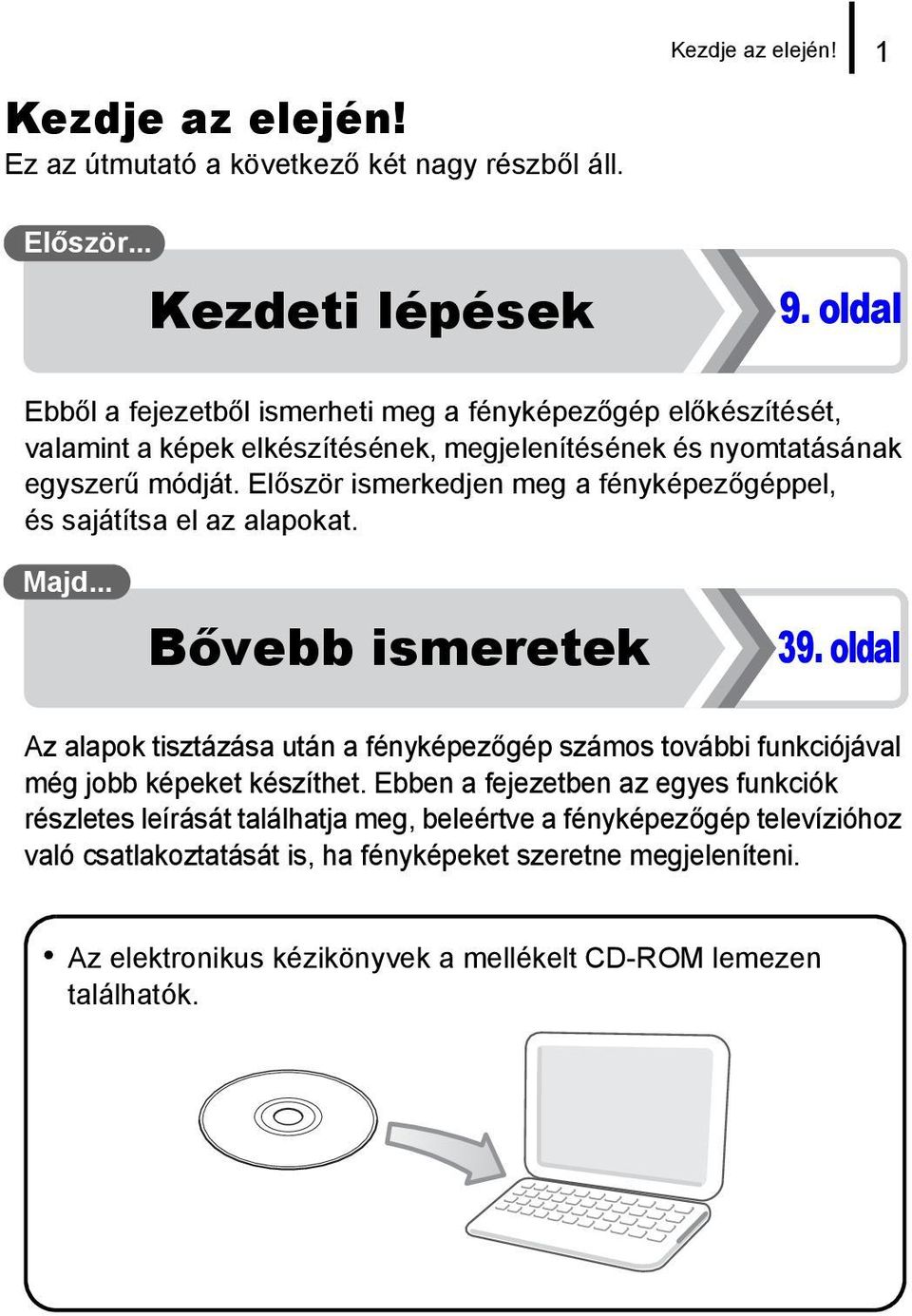 Először ismerkedjen meg a fényképezőgéppel, és sajátítsa el az alapokat. Majd... Bővebb ismeretek 39.