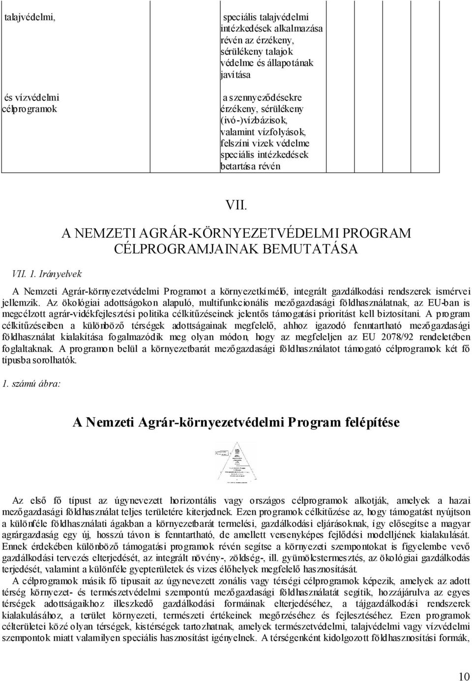 Irányelvek A Nemzeti Agrár-környezetvédelmi Programot a környezetkímélő, integrált gazdálkodási rendszerek ismérvei jellemzik.