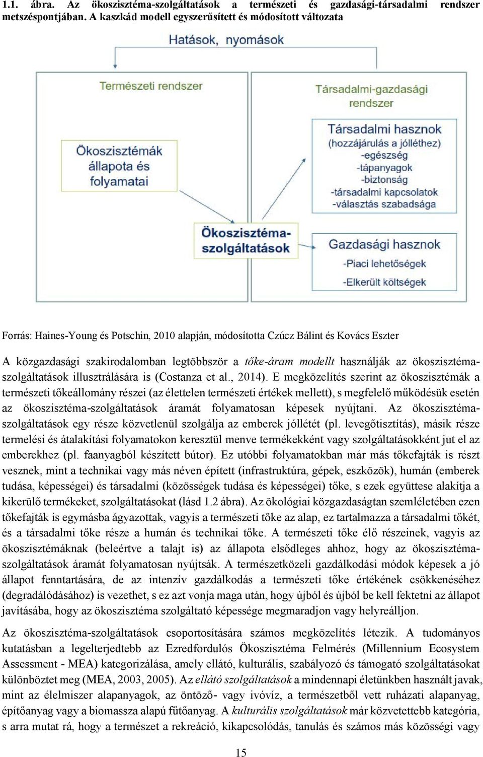 tőke-áram modellt használják az ökoszisztémaszolgáltatások illusztrálására is (Costanza et al., 2014).