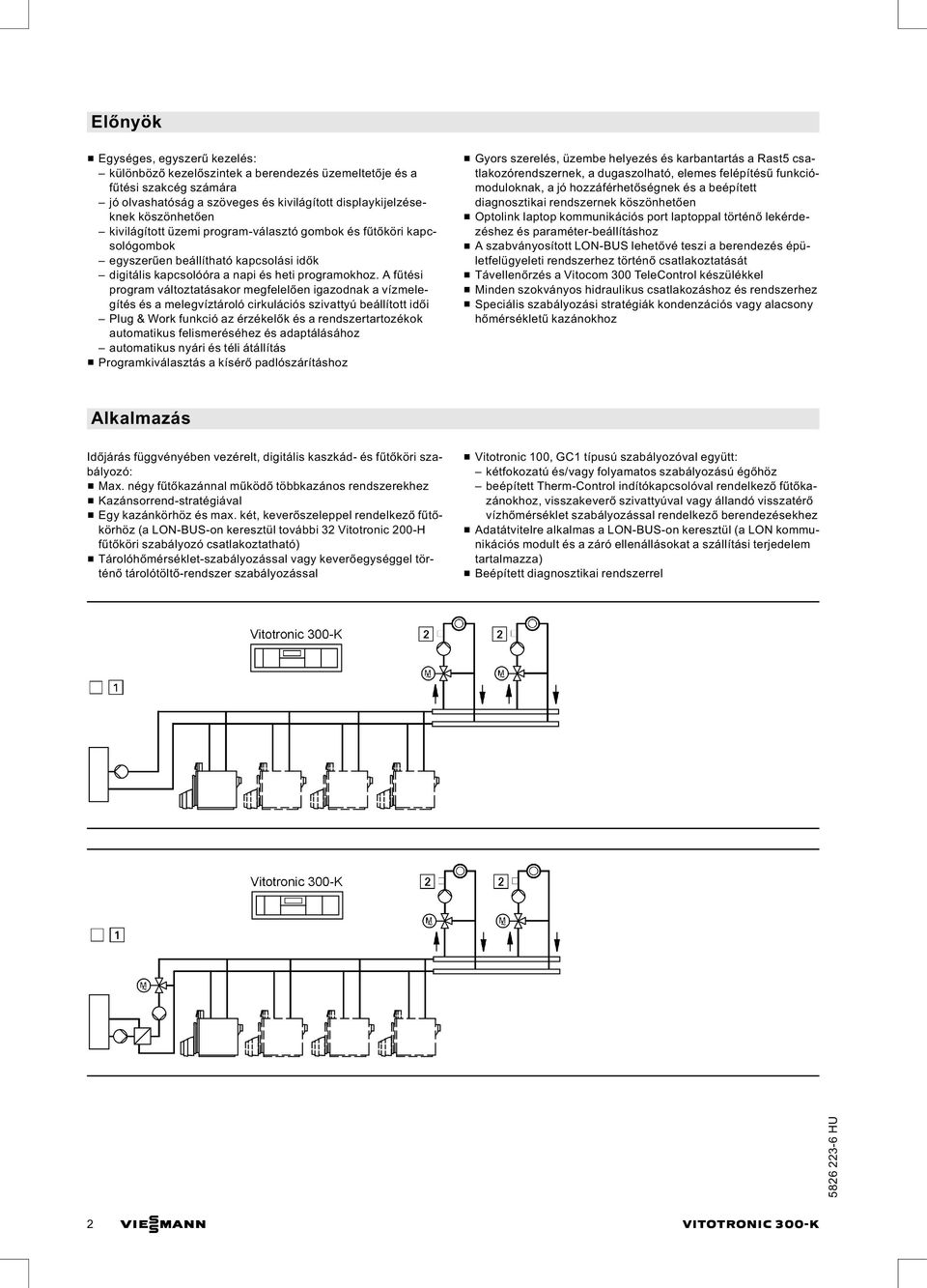 A fűti program változtatásakor megfelelően igazodnak a vízmelegít a melegvíztároló cirkulációs szivattyú beállított idői Plug & Work funkció az érzékelők a rendszertartozékok automatikus felismeréhez