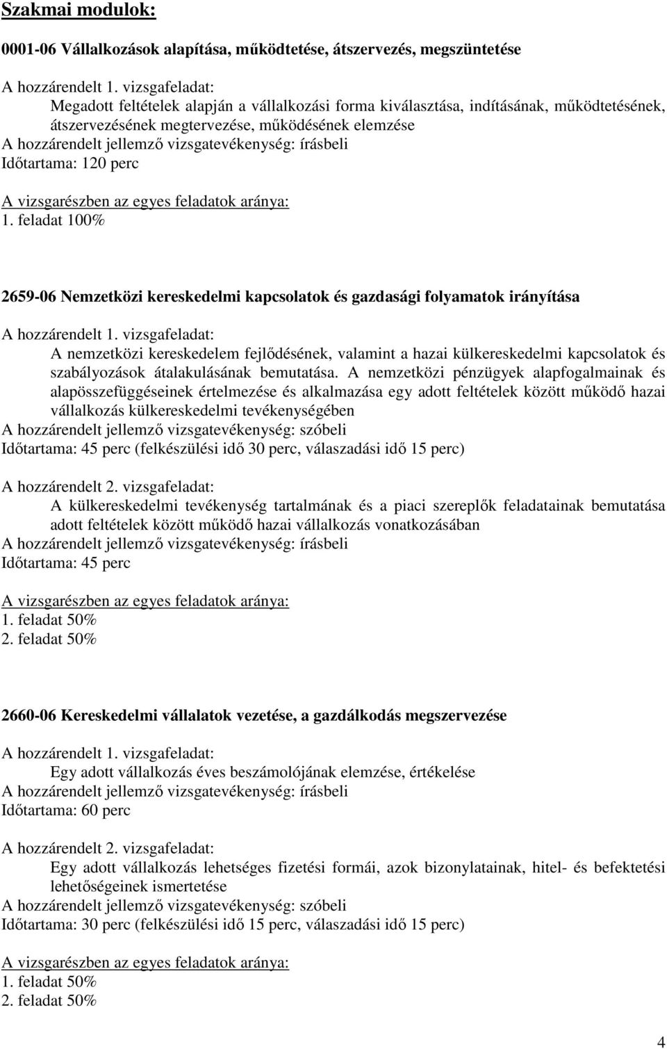 feladat 100% 2659-06 Nemzetközi kereskedelmi kapcsolatok és gazdasági folyamatok irányítása A nemzetközi kereskedelem fejlődésének, valamint a hazai külkereskedelmi kapcsolatok és szabályozások