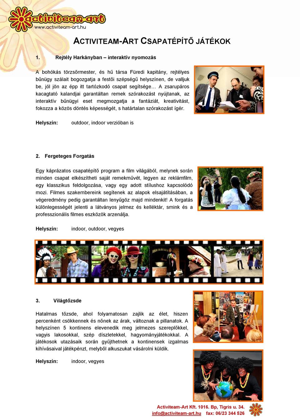 ACTIVITEAM-ART CSAPATÉPÍTŐ JÁTÉKOK - PDF Free Download