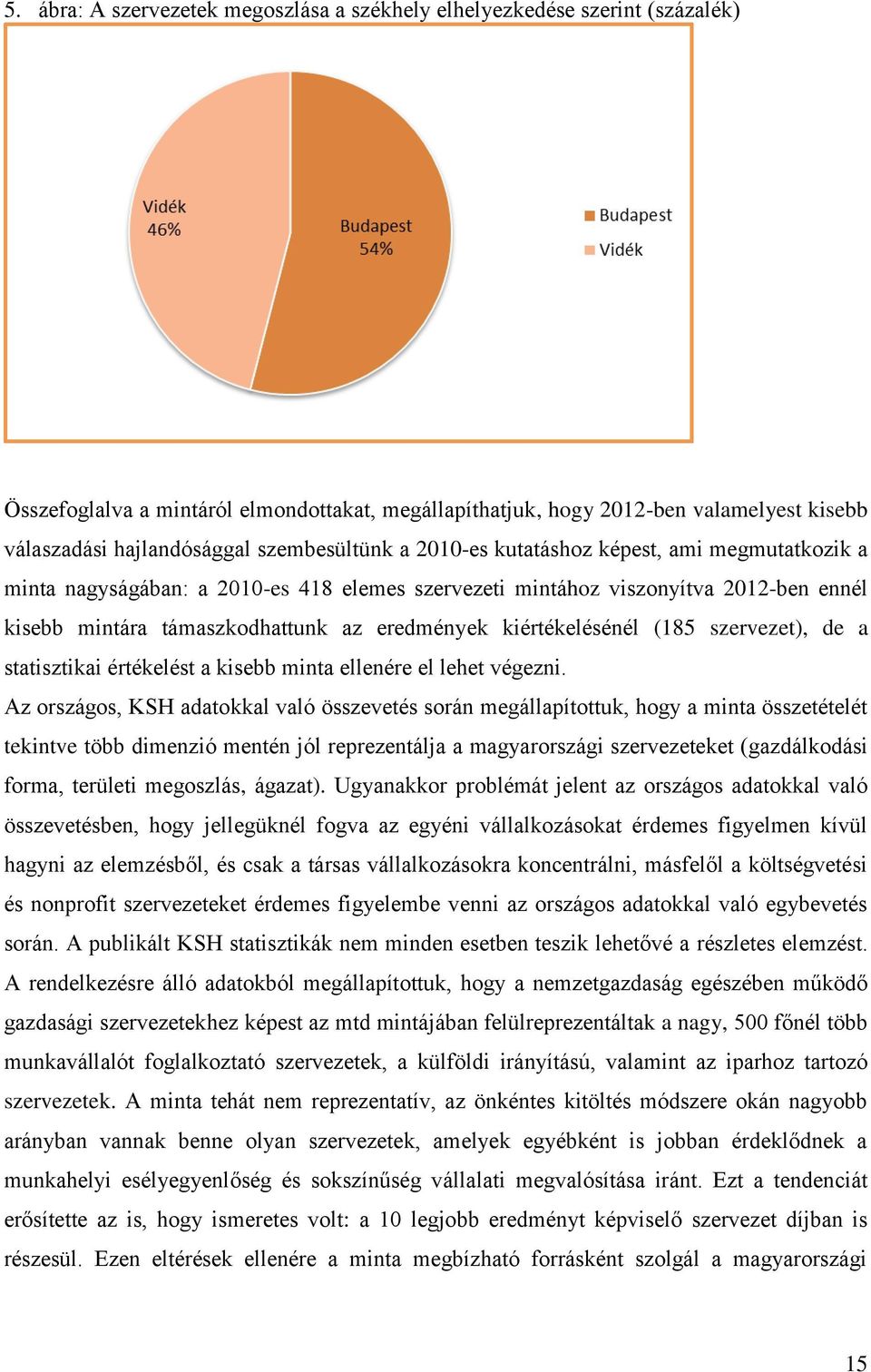 kiértékelésénél (185 szervezet), de a statisztikai értékelést a kisebb minta ellenére el lehet végezni.