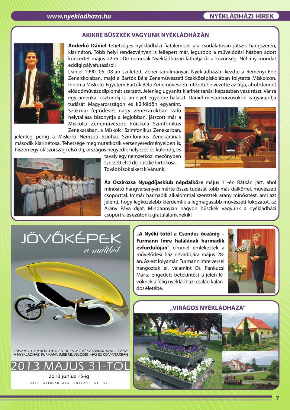 KRÓNIKA. Nyékládháza Város Önkormányzatának Hivatalos Információs Lapj.  XXII. évfolyam május - PDF Ingyenes letöltés