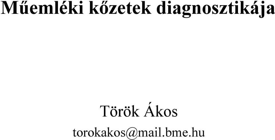 diagnosztikája