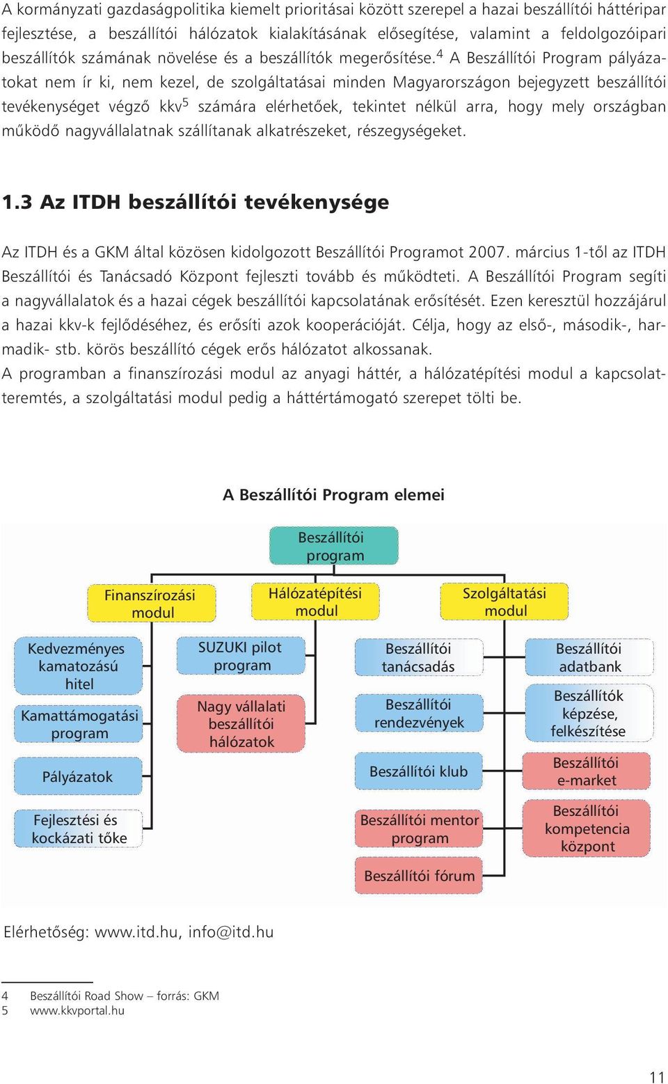 4 A Beszállítói Program pályázatokat nem ír ki, nem kezel, de szolgáltatásai minden Magyarországon bejegyzett beszállítói tevékenységet végzõ kkv 5 számára elérhetõek, tekintet nélkül arra, hogy mely