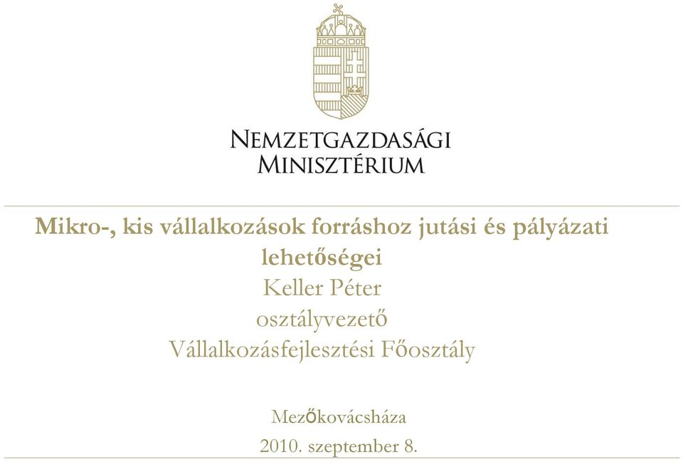 Péter osztályvezető