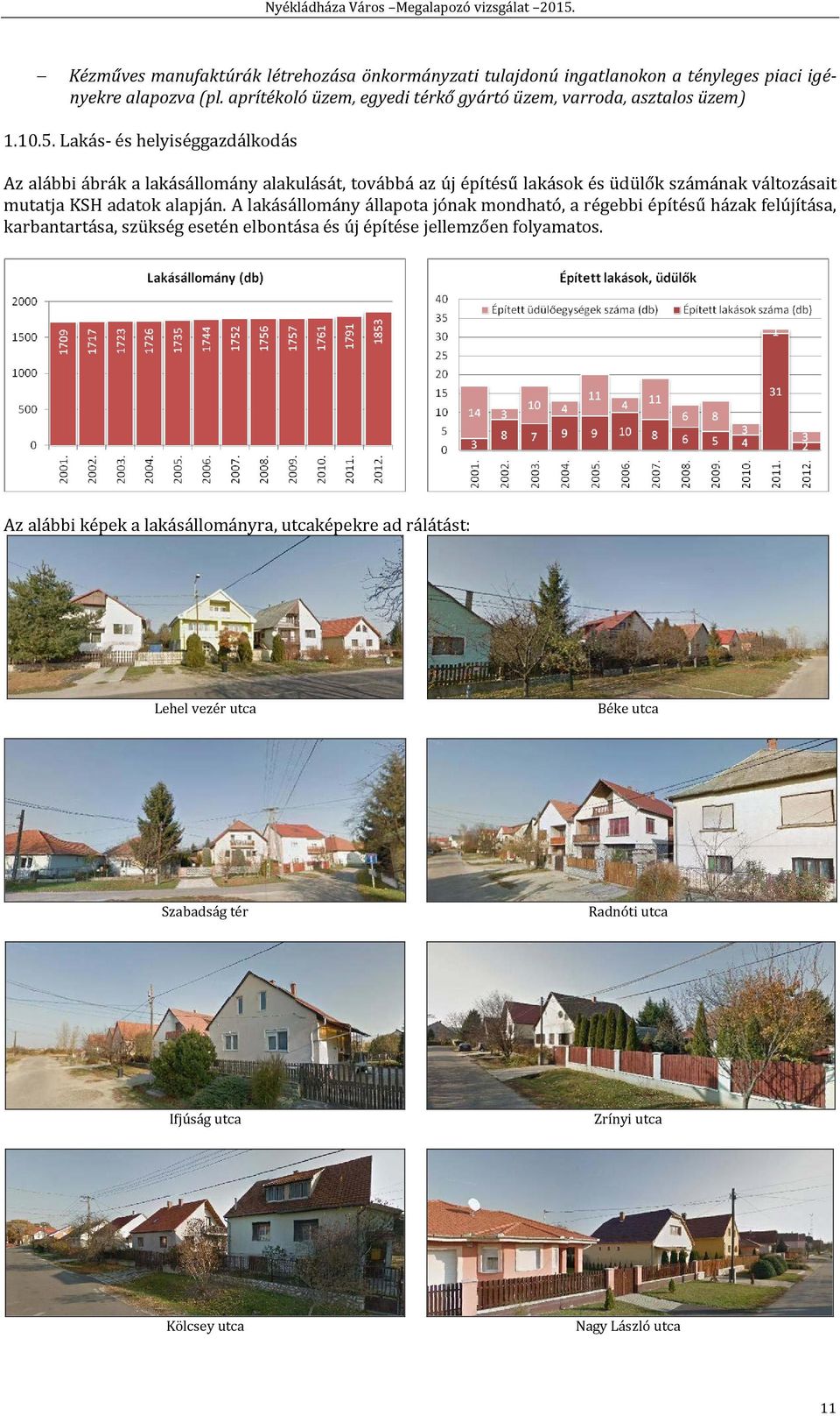 Lakás- és helyiséggazdálkodás Az alábbi ábrák a lakásállomány alakulását, továbbá az új építésű lakások és üdülők számának változásait mutatja KSH adatok alapján.
