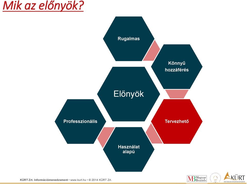 hozzáférés Előnyök