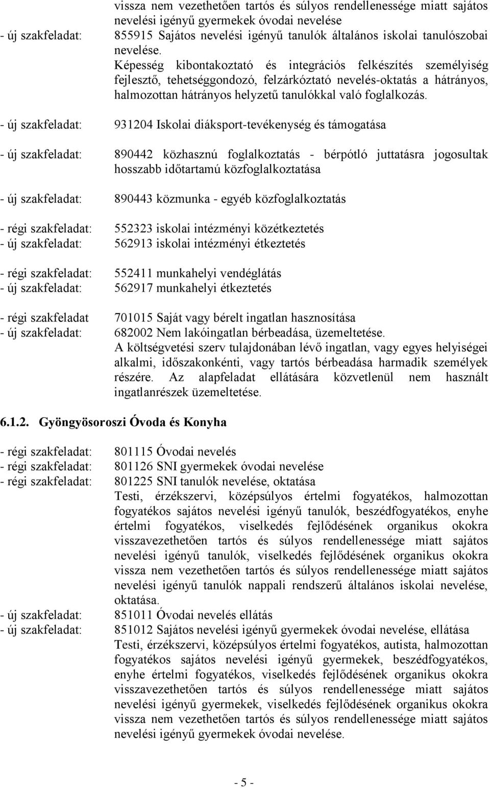 Képesség kibontakoztató és integrációs felkészítés személyiség fejlesztő, tehetséggondozó, felzárkóztató nevelés-oktatás a hátrányos, halmozottan hátrányos helyzetű tanulókkal való foglalkozás.